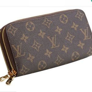 Louis Vuitton Monogram Double Zippy Wallet
